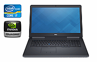 Ноутбук Dell Precision 7710/ 17.3" (1920x1080)/ Core i7-6920HQ/ 32 GB RAM/ 480 GB SSD/ Quadro M3000M 4GB