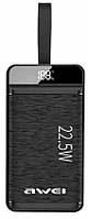 Павербанк портативная батарея Awei P141K портативное зарядное устройство для телефона 40000 mAh 22.5W Черный