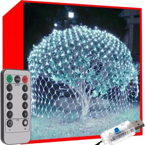 Світлова завіса 160 LED USB — холодний білий K94919760