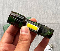 Фонарь аккумуляторный BL-535 карманный фонарик ручной с боковым светом T6 +COB akr
