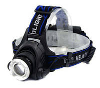 Яркий аккумуляторный налобный фонарь Police WD-122 Cree T6 мощный качественный фонарик на голову 2 х 18650 akr