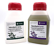 Набір добрив для гідропоніки та мікрозелені VerdeGrow (250мл) та VerdeMicro (250мл)