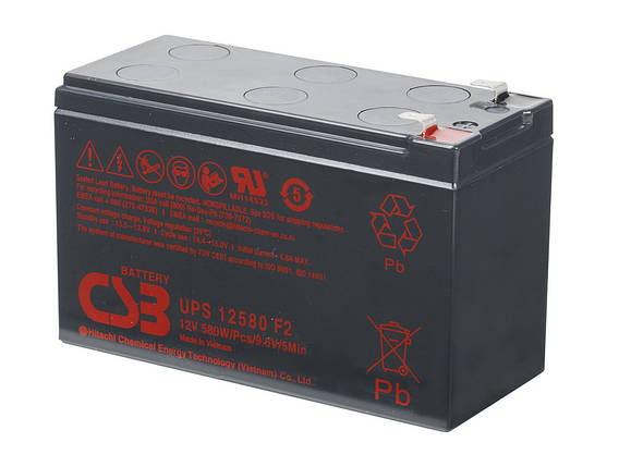 Акумуляторна батарея CSB UPS12580, 12V 10,5Ah (151х65х99мм), Q10, фото 1