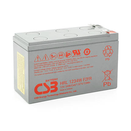 Акумуляторна батарея CSB HRL1234WF2, 12V 9Ah (151х65х98мм) Q10, фото 1
