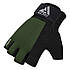 Рукавички для фітнесу RDX W1 Half Army Green Plus M, фото 6