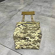 Підсумок фартух напашник для плитоноски, розмір L, Піксель, WINTAC, Cordura 1000D, сумка під балістичний пакет, фото 4