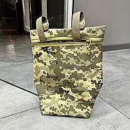 Підсумок фартух напашник для плитоноски, розмір L, Піксель, WINTAC, Cordura 1000D, сумка під балістичний пакет, фото 6