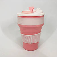 Походная чашка силиконовая складная , Складная кружка для кофе, Кружка походная UR-340 силиконовая складная