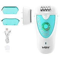 Женская электробритва для удаления волос с тела VGR V-722 | Женская BU-690 аккумуляторная бритва