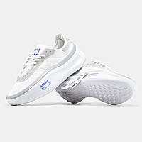 Летние белые текстильные мужские кроссовки Adidas AdiFOM TRXN, спортивные кроссы на платформе для парней