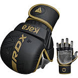 Рукавиці для ММА RDX F6 KARA Matte Golden Plus L/XL (капа у комплекті), фото 4
