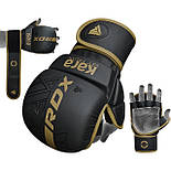 Рукавиці для ММА RDX F6 KARA Matte Golden Plus L/XL (капа у комплекті), фото 6