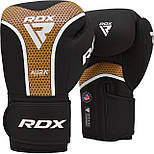 Боксерські рукавиці RDX AURA PLUS T-17 Black Golden 12 унцій (капа в комплекті), фото 3