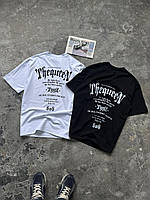 Комплект из двух футболок оверсайз черная и белая Tggz 666 | Повседневные молодежные футболки на лето