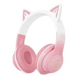 Накладні навушники XO BE38 Cats Ear Pink