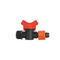 Кран для крапельної стрічки Ø16 мм н/р 3/4" FLORA (5079644)