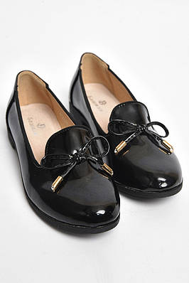 Туфлі для дівчинки чорного кольору р.33 175973T Безкоштовна доставка