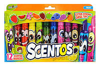 Набор ароматных маркеров для рисования - ШТРИХ 12 цветов Scentos 40641