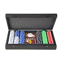 Набор для покера Manopoulos, в деревянном футляре 39х22см (PXL20.300) IN, код: 2351102