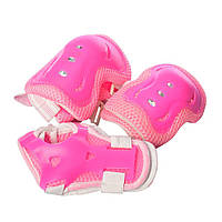 Набор защитой амуниции детский Profi для локтей коленей и запястий MS-0338-1 Розовый GG, код: 7558932