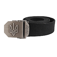 Ремінь Чорний Тризуб тактичний Слава Україні Tactical Belt TY-6663 ТМ
