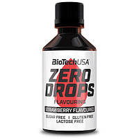 Заменитель питания BioTechUSA Zero Drops 50 ml 100 servings Strawberry IN, код: 7595217