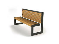 Уличная скамейка в стиле LOFT Черный (NS-2211) IN, код: 6671811