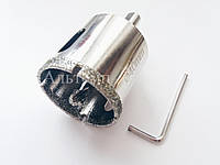 Коронка алмазна по керамограніту, склу, кераміці з напрямним — свердло 20 mm