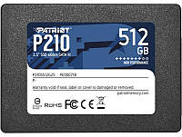 Накопитель SSD 512GB Patriot P210 2.5 SATAIII TLC (P210S512G25) GG, код: 1887879