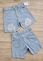 Шорти підліткові джинсові на дівчинку 9-12 років "HARIZMA" купити недорого від прямого постачальника