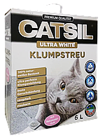 Наполнитель для кошек Agros Trading Ultra White бентонитовый с запахом детской присыпки 6 л UP, код: 7739978