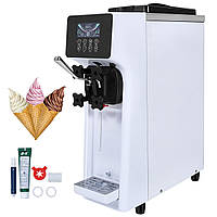 Фризер для комерційного морозива VEVOR, продуктивність 10 л/год, 900 Вт, м'яке морозиво для одного смаку, на робочій поверхні, з