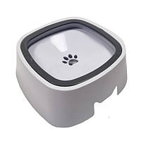 Миска непроливайка с плавающим диском для собак и кошек Magic Bowl белая 1,5л 164-12327584 DH, код: 8347018