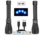 Потужний ліхтарик тактичний HECKERMANN XHP90 3000 lm LED ZOOM USB XHP90 5000mAH, фото 8