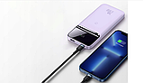 Зовнішній акумулятор  Powerbank Baseus 10000 mAh 20W фіолетовий, фото 9
