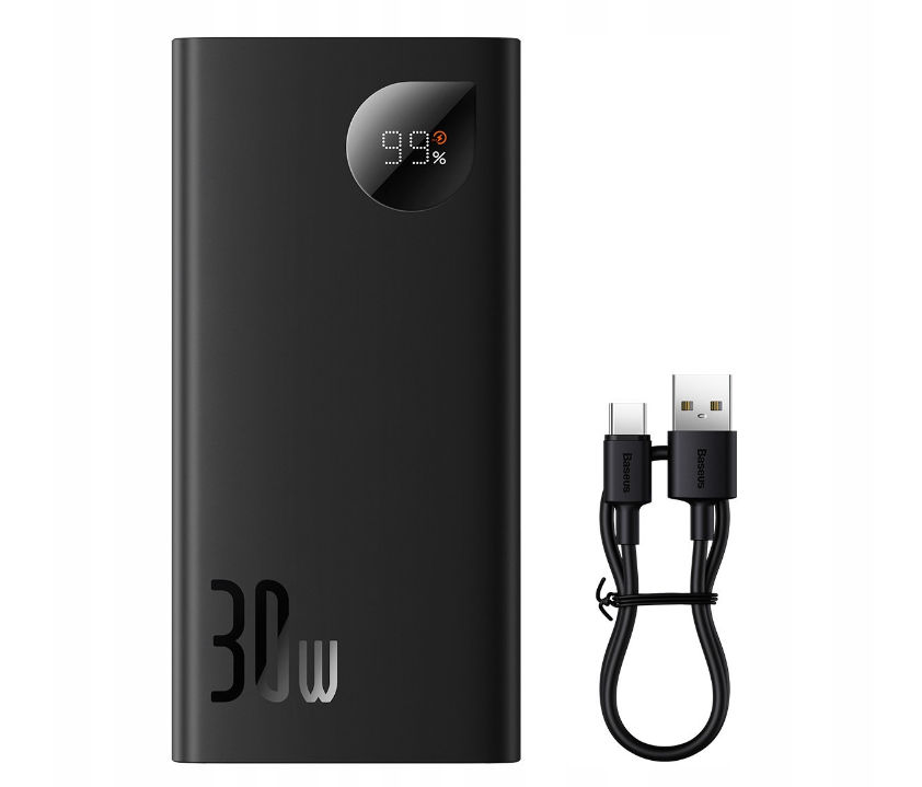 Зовнішній акумулятор Power Bank Baseus 10000MAH 2XUSB USB-C 30W QC.3.0 чорний