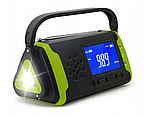 Багатофункціональне радіо QUERCUS SOLAR сонячний ліхтарик AM FM SOS Bluetooth POWERBANK 4000, фото 3