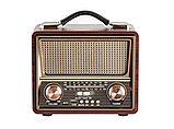 Портативное ретро радио M FM SW Retropolis Seattle Old Retro Radio Bluetooth Powerbank 1200 USB, фото 3