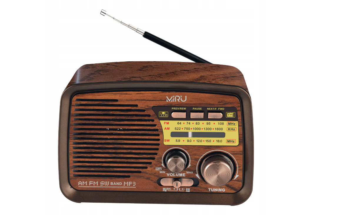 Портативний мережевий радіоприймач MIRU SR-1027 AM, FM, SW