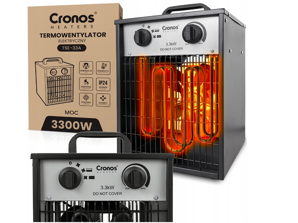 Тепловентилятор Heckermann INDUSTRIAL FAN HEATER 3300W, фото 1