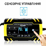 Розумний автоматичний зарядний пристрій 12V-24V  для автомобільних акумуляторів, фото 4