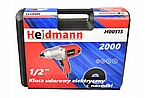 Електричний гайковерт гвинтоверт ключ ударний Heidmann H00515 1/2 для коліс + насадки, фото 10