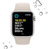 Смарт - годинник Apple Watch SE 2 40mm Starlight Aluminum Case with Starlight Sport Band, фото 6