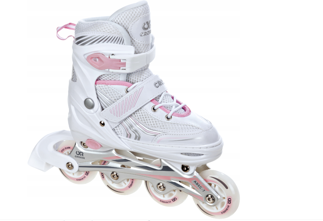 Роликові ковзани 3в1 Croxer Optima White/Pink 39-42 рожево-білі