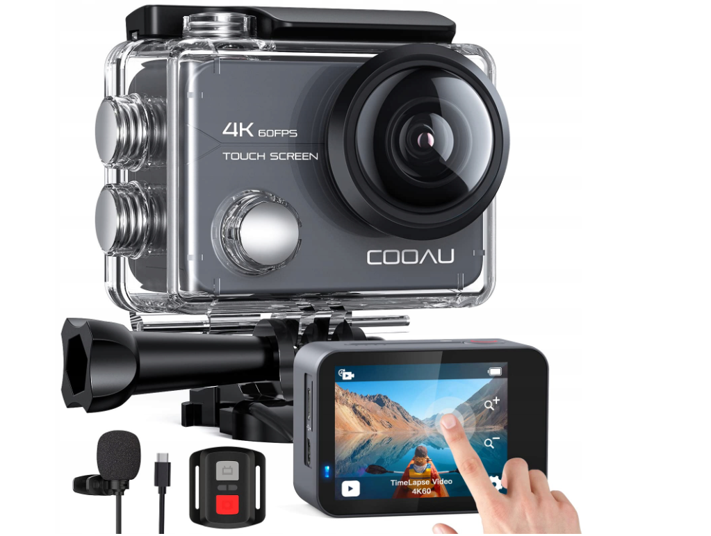 Водонепроникна спортивна екшн-камера COOAU CU-SPC02 (S563) 20-мегапіксельна 4K WIFI + аксесуари