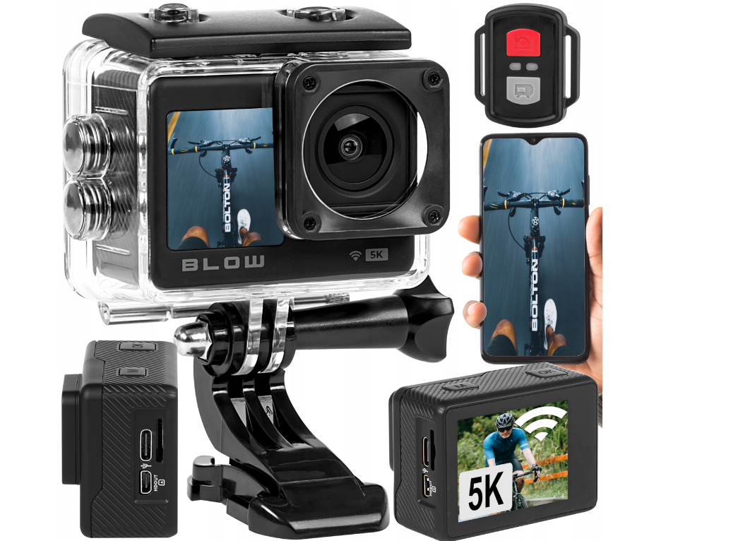 Водонепроникна спортивна екшн-камера Blow GoPro4U мікрофон пульт + аксесуари