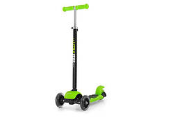 Самокат триколісний Milly Mally 3-в-1, зелений LITTE STAR
