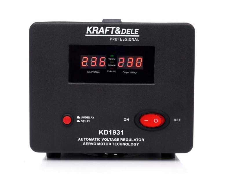 Стабілізатор напруги струму Kraft & Dele AVR 1000ВА 230В