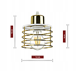 Підвісний стельовий світильник GLAMOUR Gold Chrome Copper Chandelier 947-BZ3, фото 8