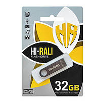 Флеш память Hi-Rali Shuttle USB 2.0 32GB Black GG, код: 7698253